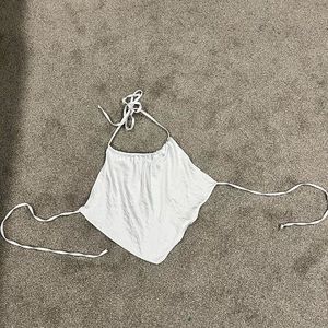 LA Hearts White Sarin Halter Top